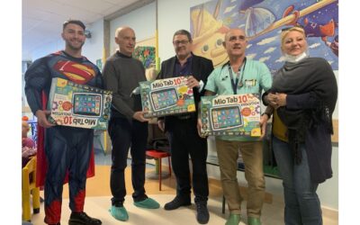 7 TABLET IN DONO AI BAMBINI RICOVERATI NEL REPARTO DI ONCOEMATOLOGIA PEDIATRICA DEL CIVICO DI PALERMO
